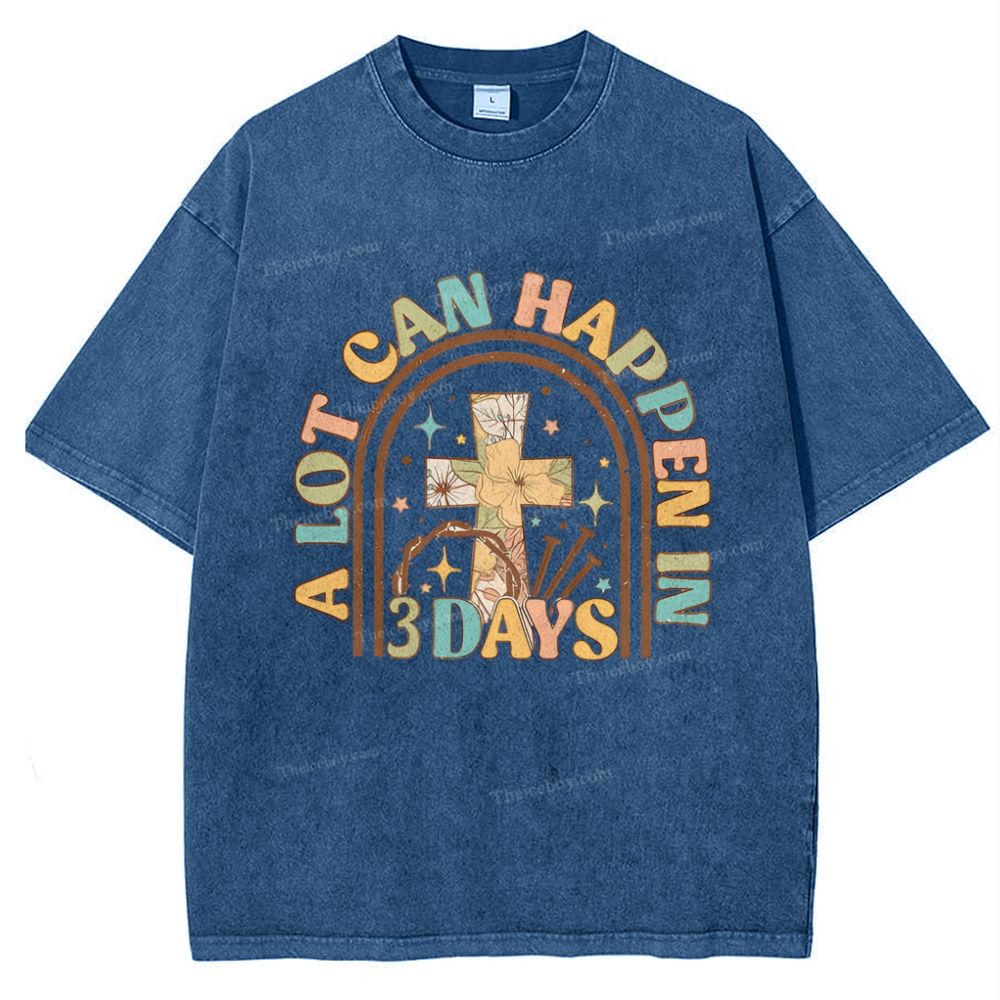 A Lot Can Happen In Snowflake Vintage Washed T-Shirt