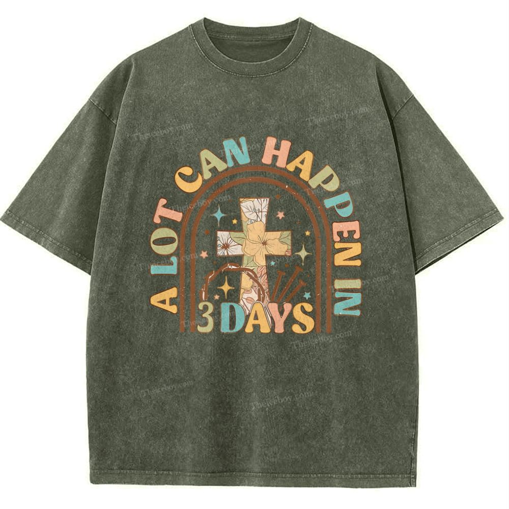 A Lot Can Happen In Snowflake Vintage Washed T-Shirt