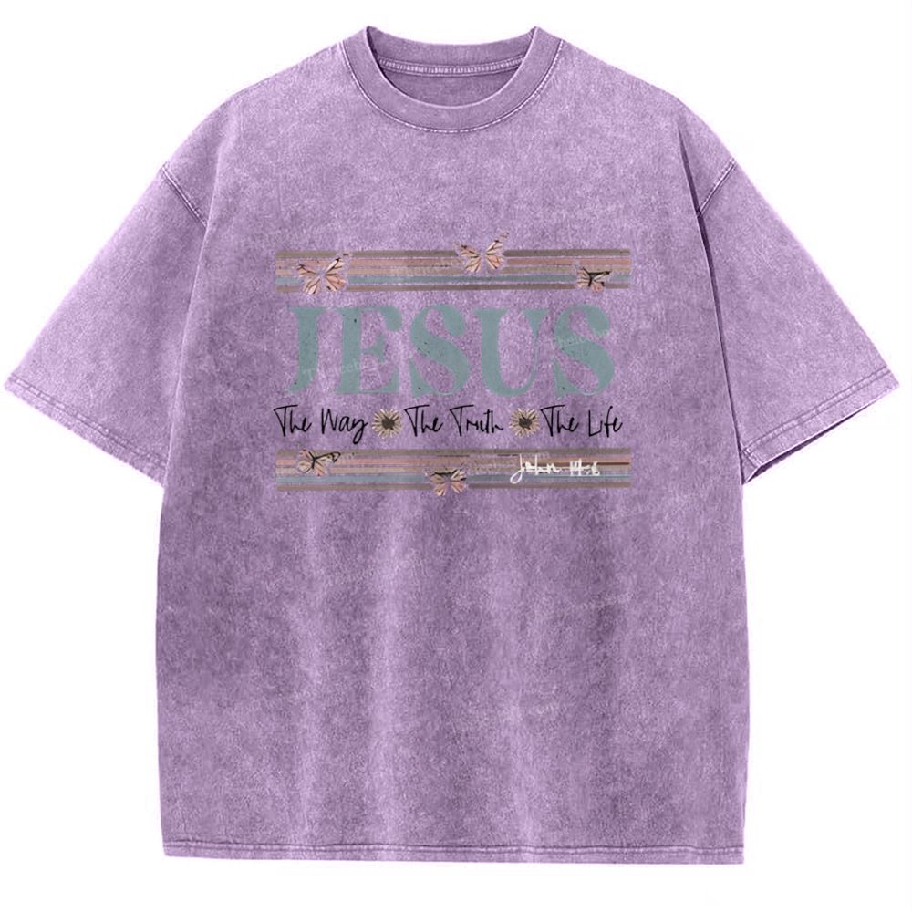 Jesus Snowflake Vintage Washed T-Shirt