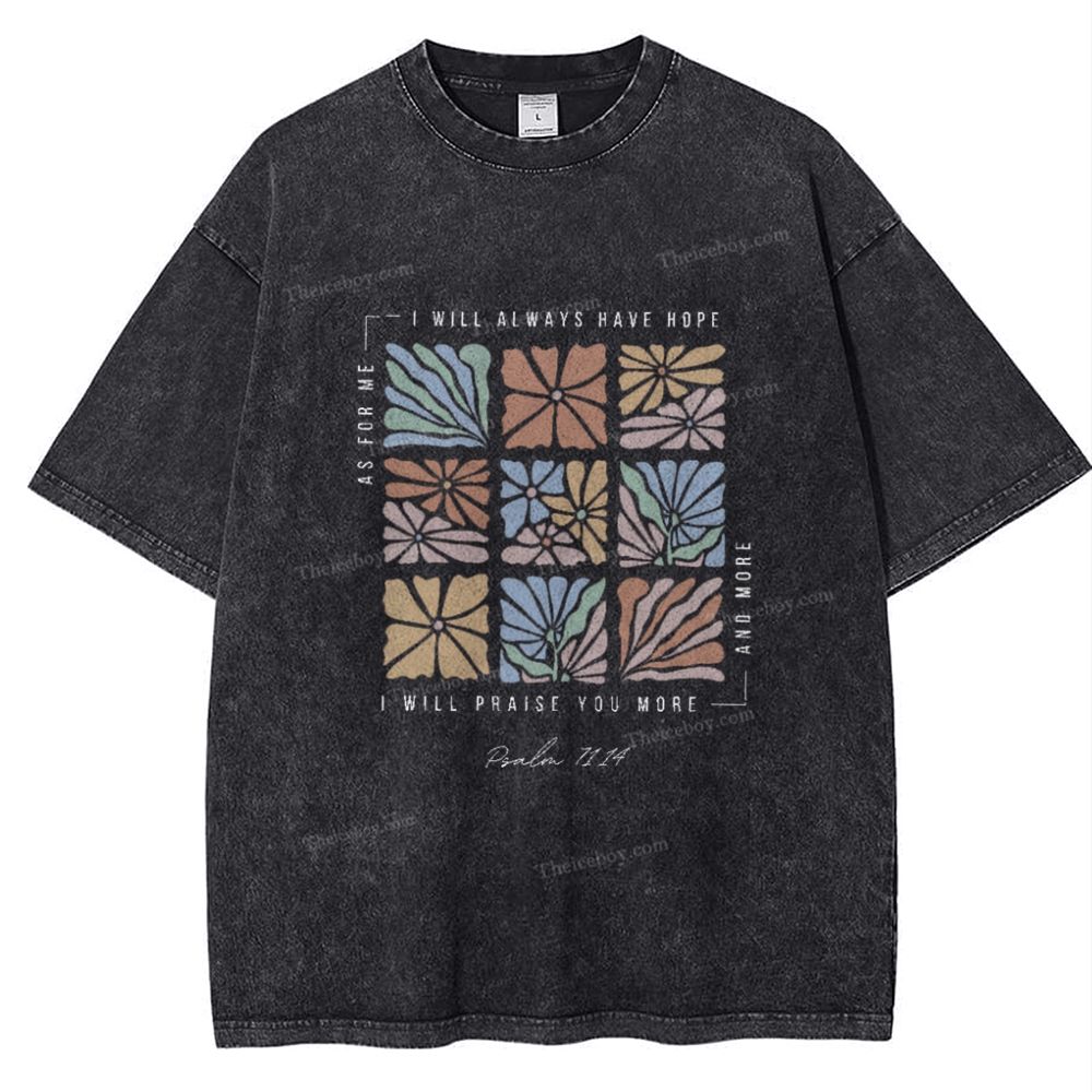 I Will Always Have Hope Snowflake Vintage Washed T-Shirt