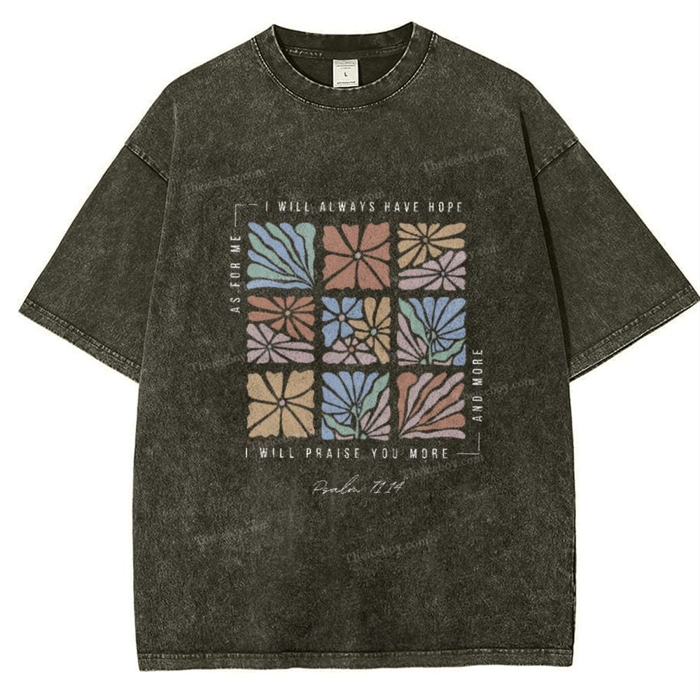 I Will Always Have Hope Snowflake Vintage Washed T-Shirt