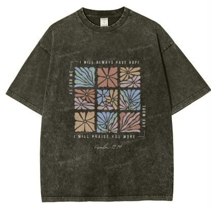 I Will Always Have Hope Snowflake Vintage Washed T-Shirt