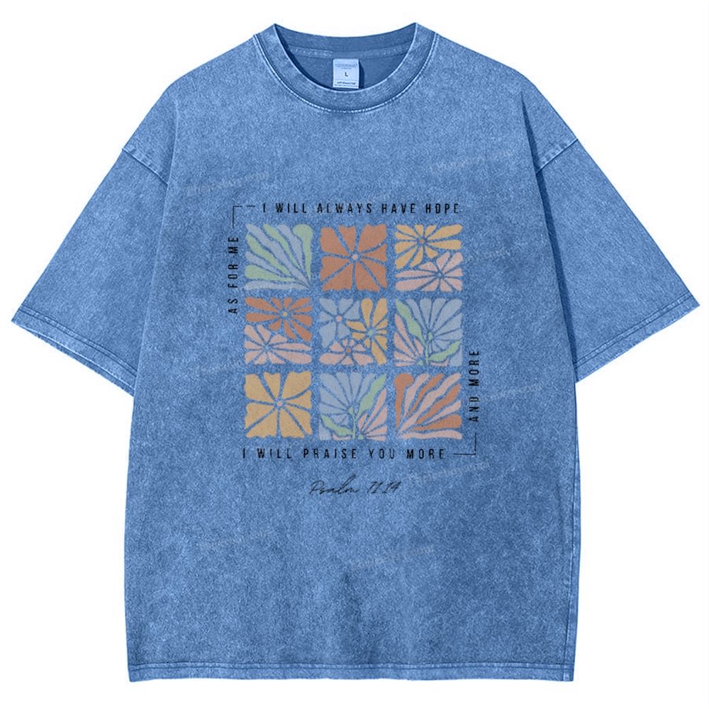 I Will Always Have Hope Snowflake Vintage Washed T-Shirt