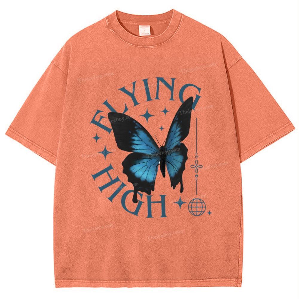 Flying High Snowflake Vintage Washed T-Shirt