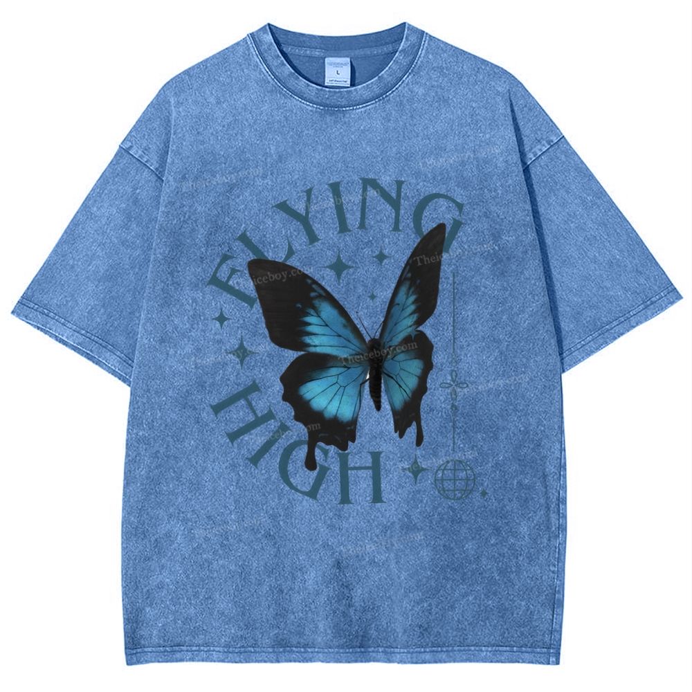 Flying High Snowflake Vintage Washed T-Shirt