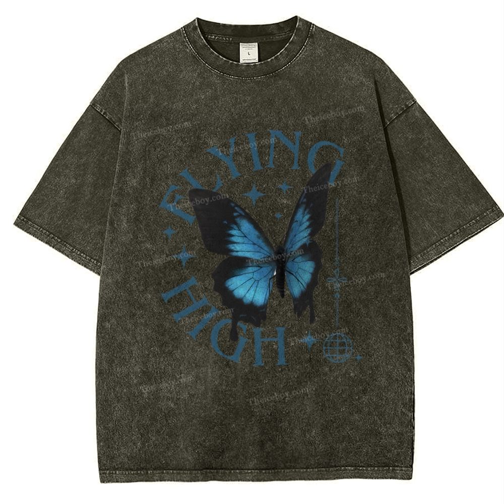 Flying High Snowflake Vintage Washed T-Shirt