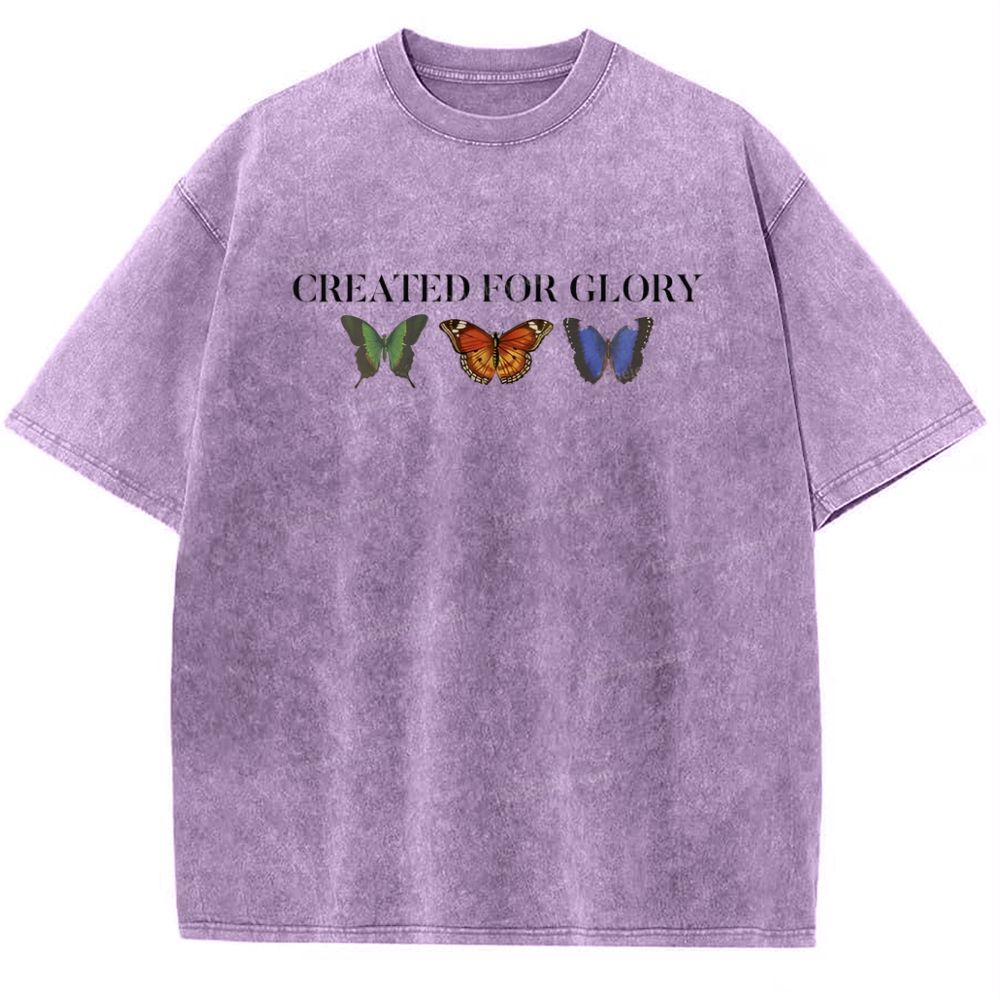 Created For Glory Snowflake Vintage Washed T-Shirt