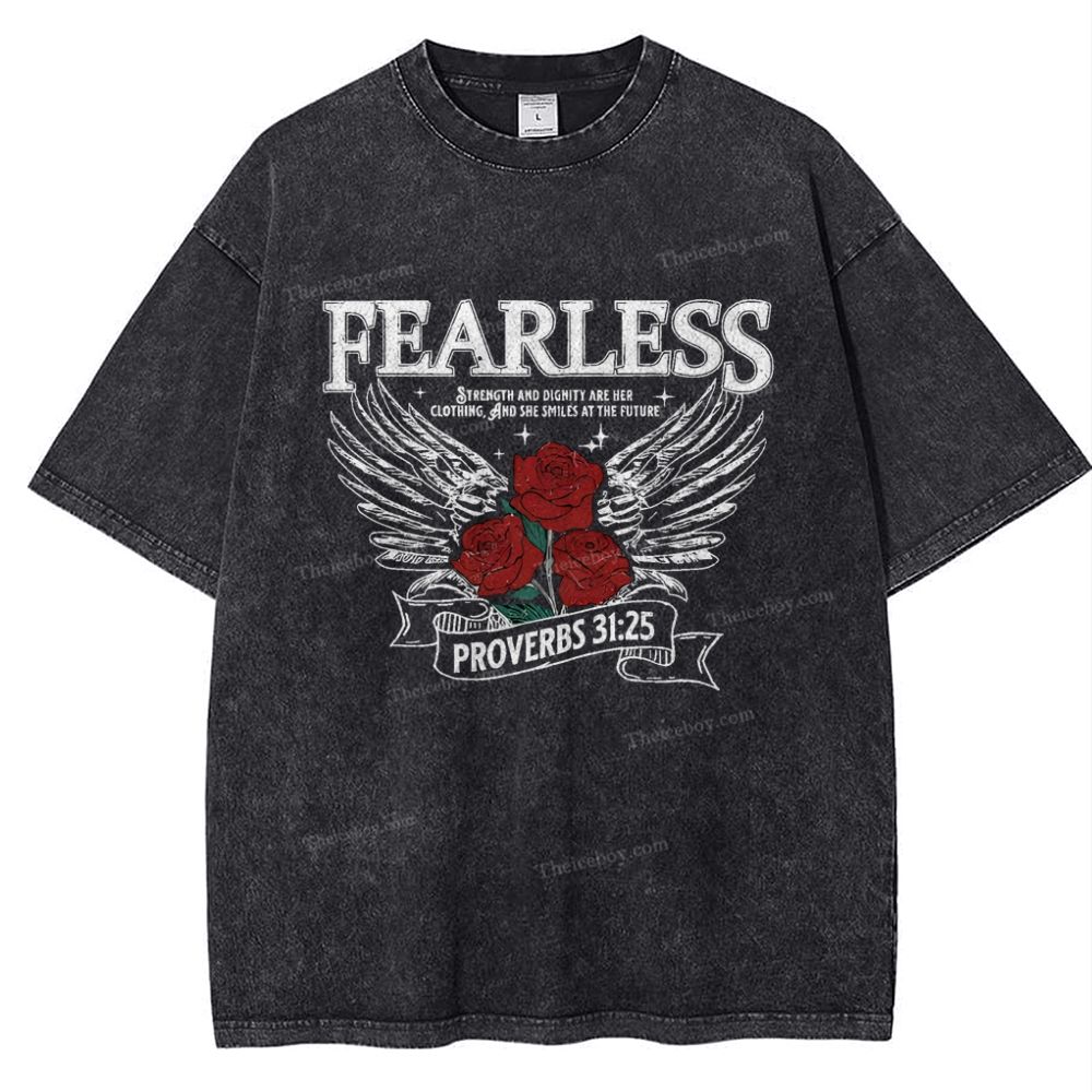 Fearless Snowflake Vintage Washed T-Shirt