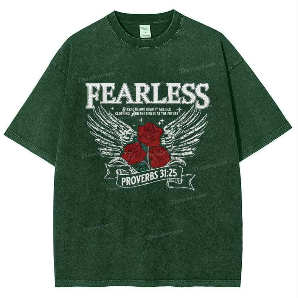 Fearless Snowflake Vintage Washed T-Shirt
