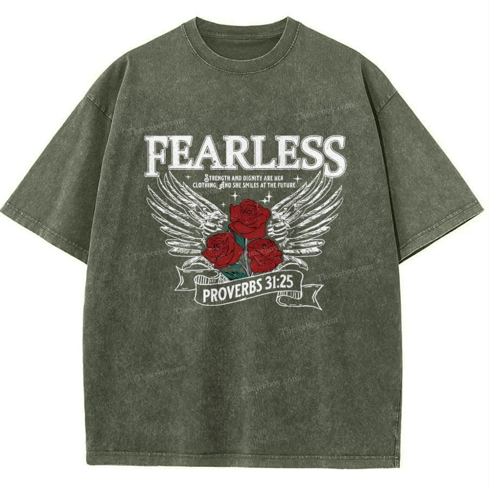 Fearless Snowflake Vintage Washed T-Shirt