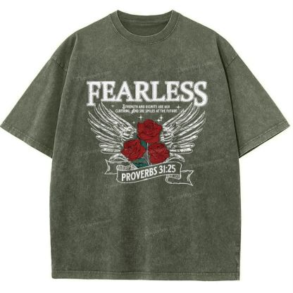 Fearless Snowflake Vintage Washed T-Shirt