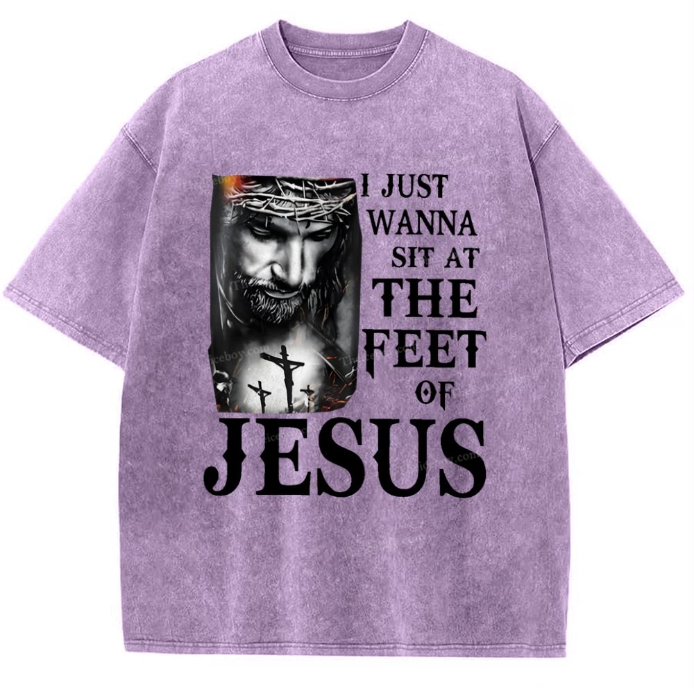 Jesus Snowflake Vintage Washed T-Shirt