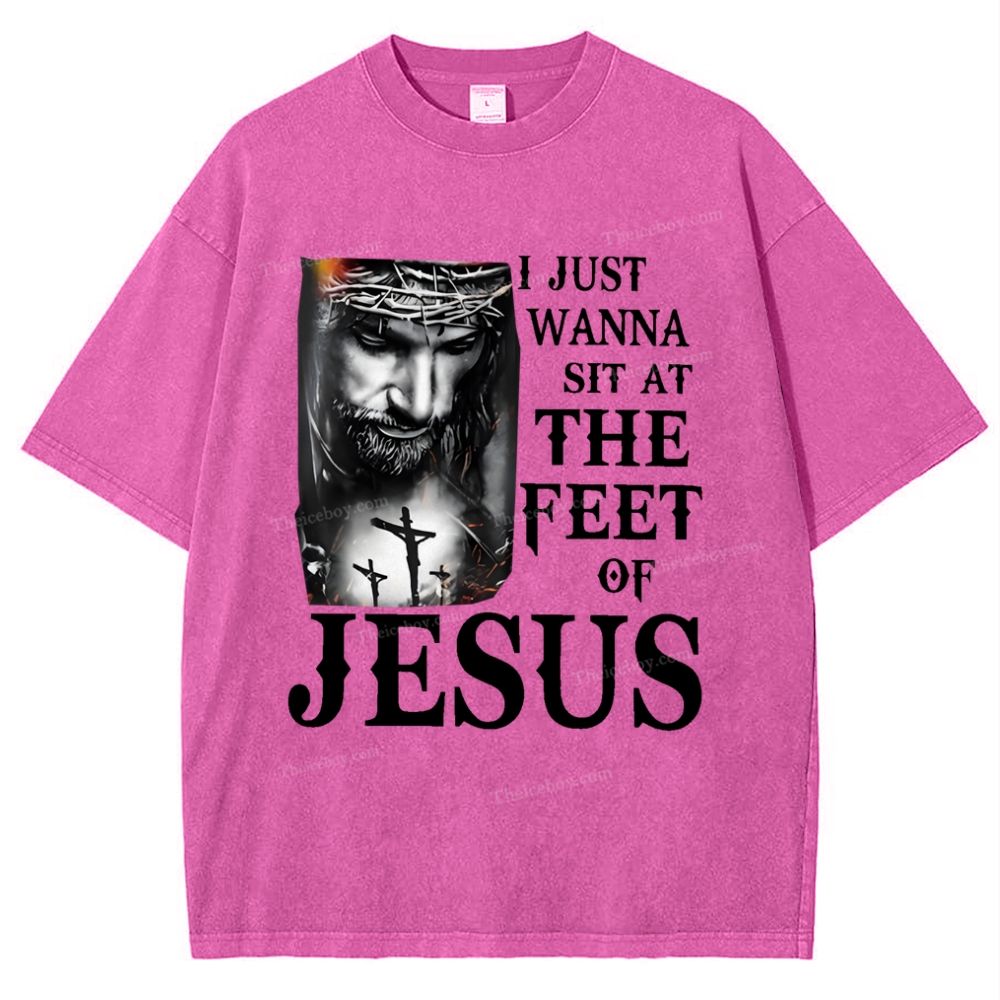 Jesus Snowflake Vintage Washed T-Shirt