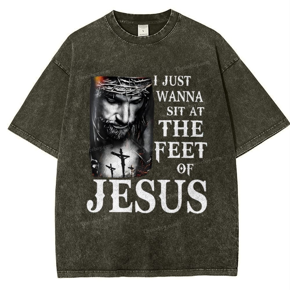 Jesus Snowflake Vintage Washed T-Shirt