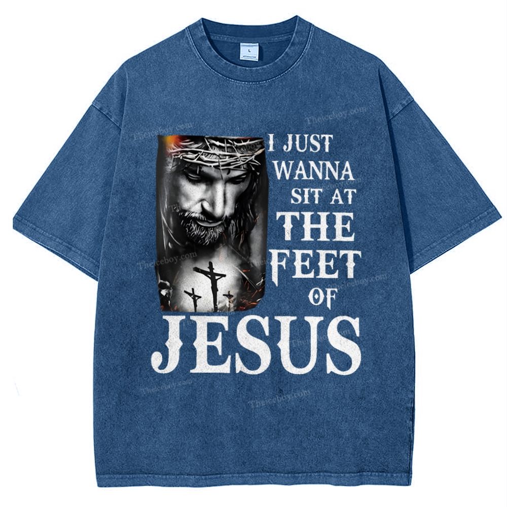 Jesus Snowflake Vintage Washed T-Shirt