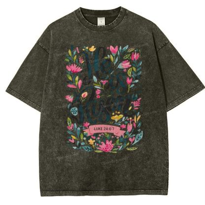 He Is Risen Snowflake Vintage Washed T-Shirt