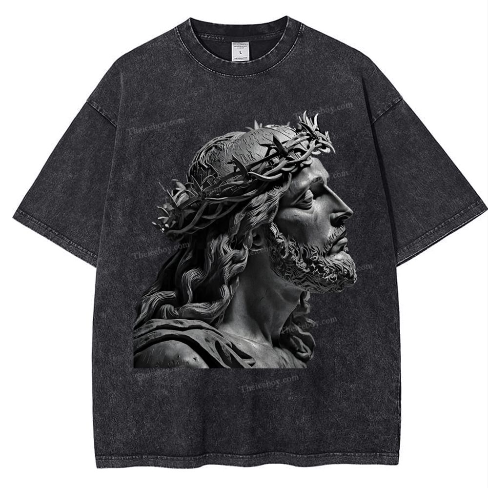 Jesus Snowflake Vintage Washed T-Shirt