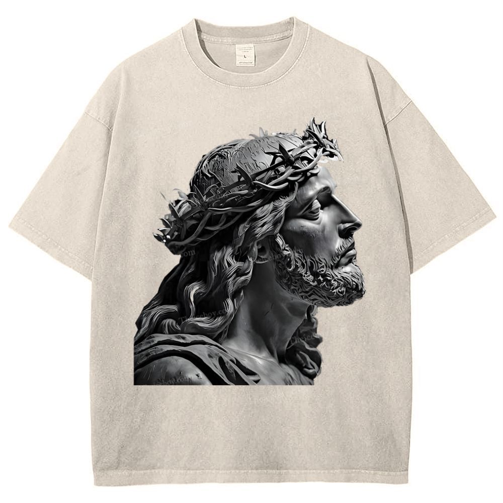 Jesus Snowflake Vintage Washed T-Shirt