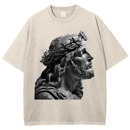 Jesus Snowflake Vintage Washed T-Shirt