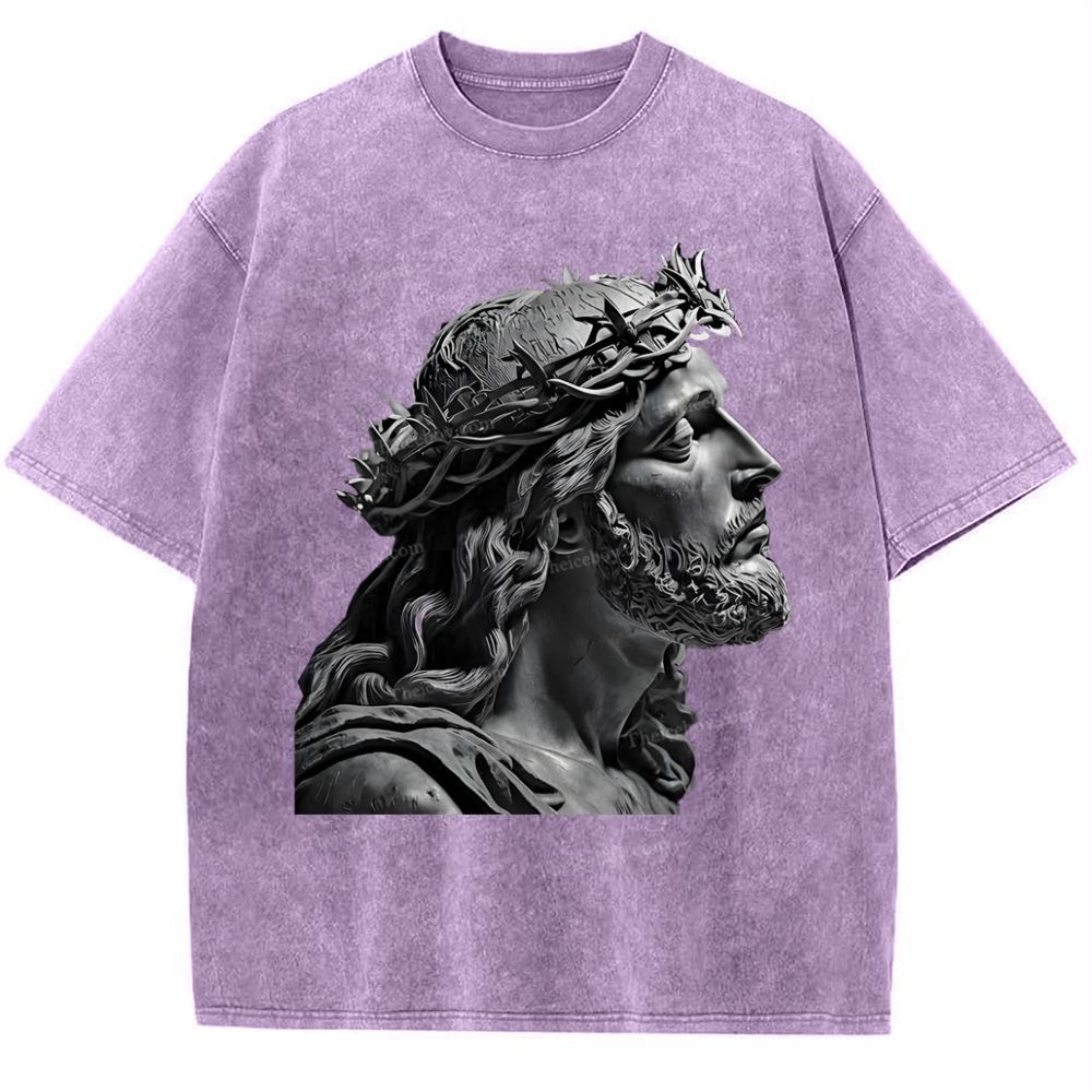 Jesus Snowflake Vintage Washed T-Shirt
