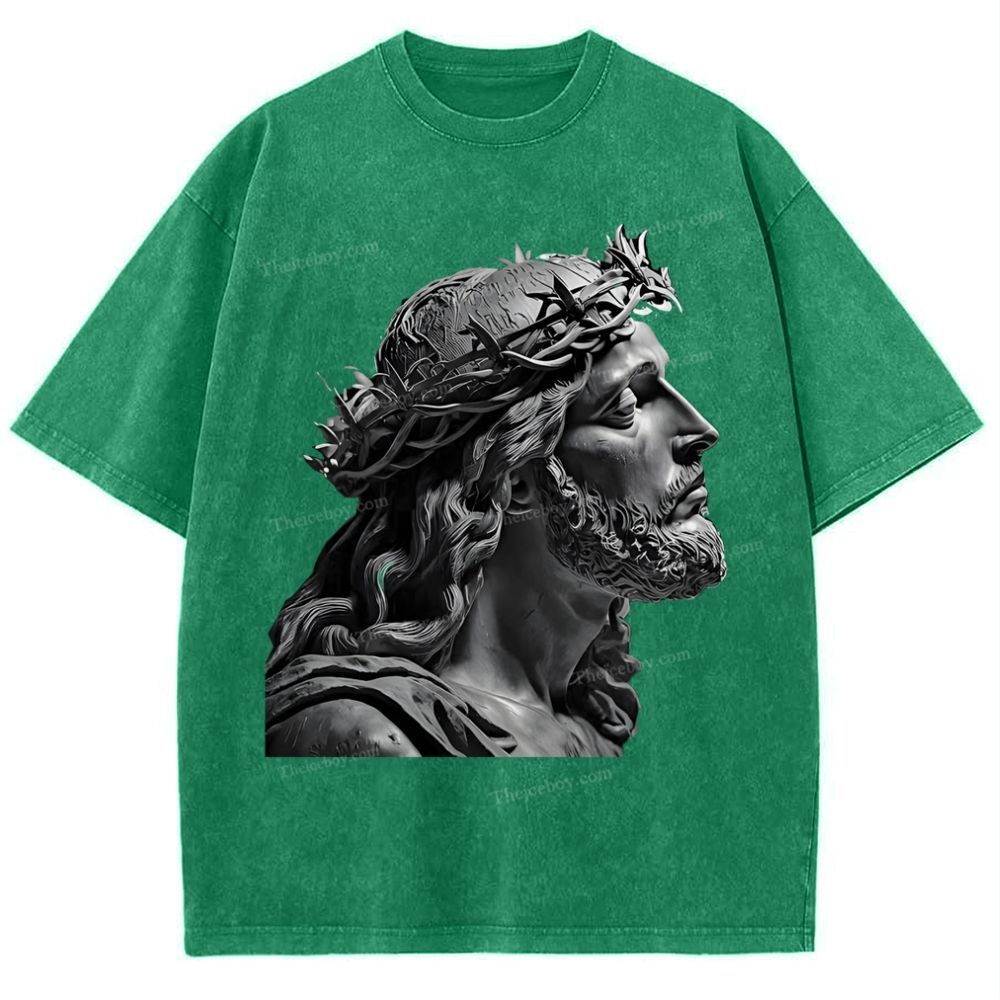 Jesus Snowflake Vintage Washed T-Shirt