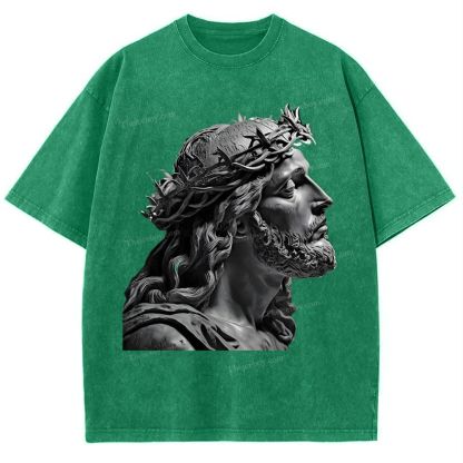 Jesus Snowflake Vintage Washed T-Shirt