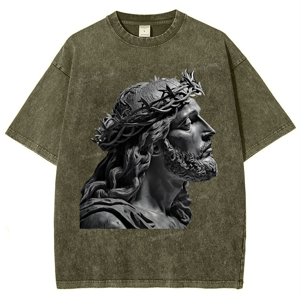 Jesus Snowflake Vintage Washed T-Shirt