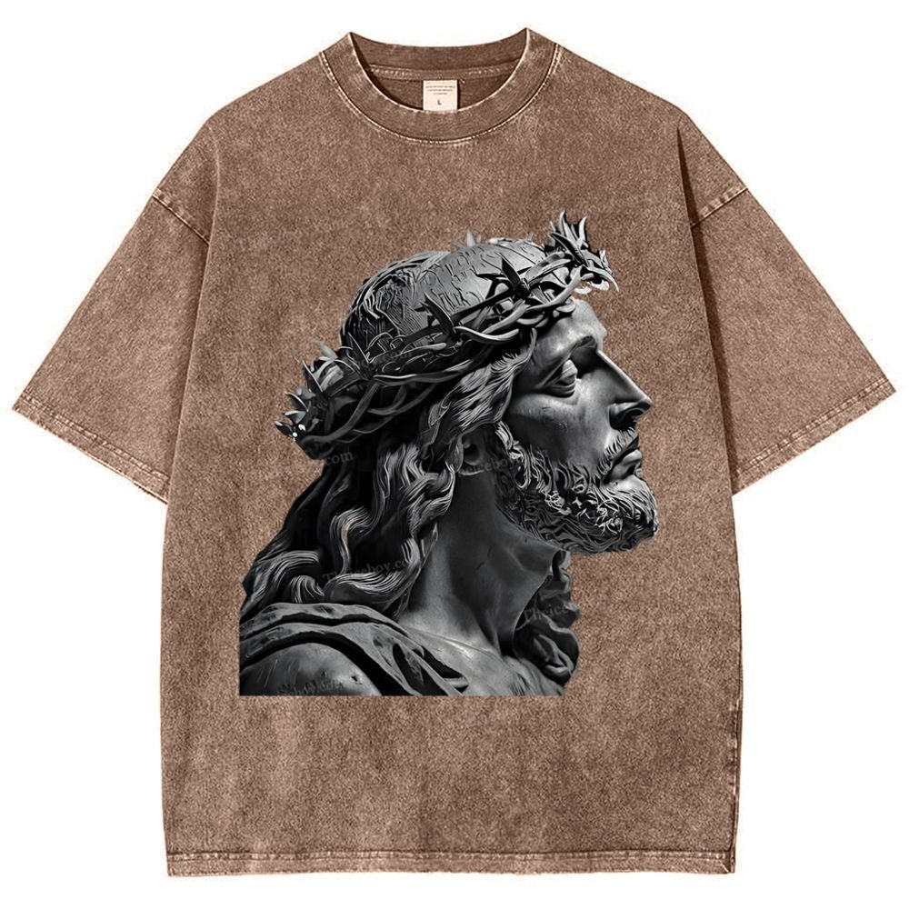 Jesus Snowflake Vintage Washed T-Shirt