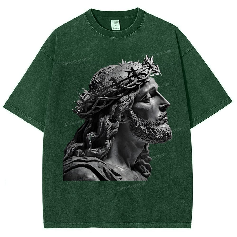 Jesus Snowflake Vintage Washed T-Shirt