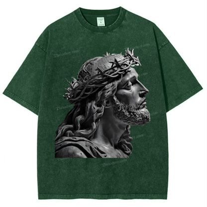 Jesus Snowflake Vintage Washed T-Shirt