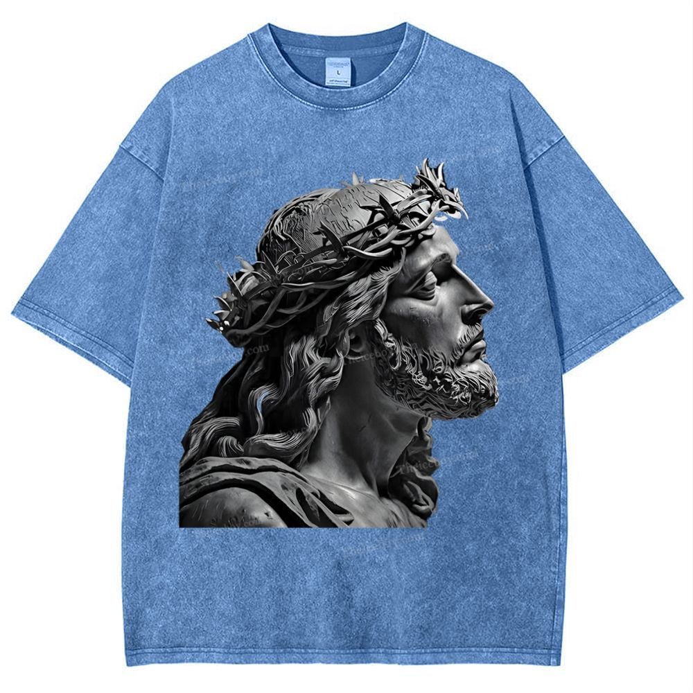 Jesus Snowflake Vintage Washed T-Shirt