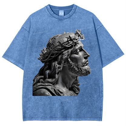 Jesus Snowflake Vintage Washed T-Shirt