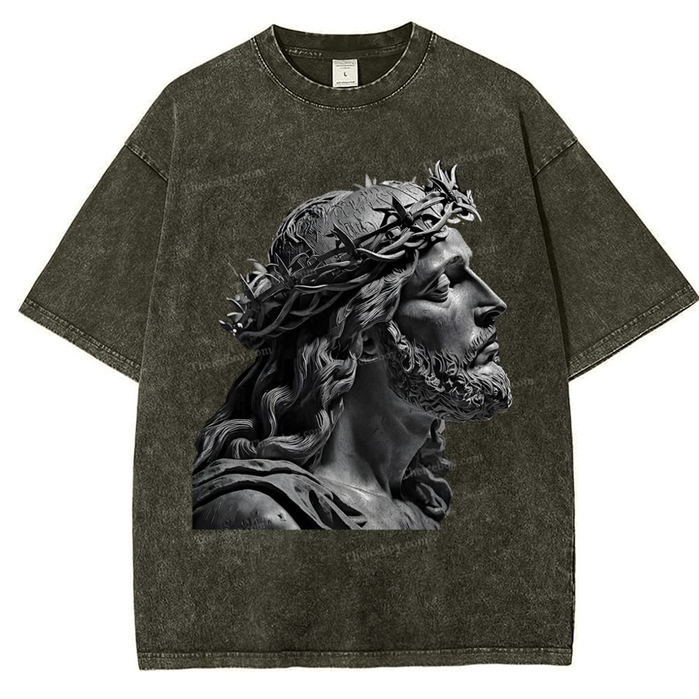 Jesus Snowflake Vintage Washed T-Shirt