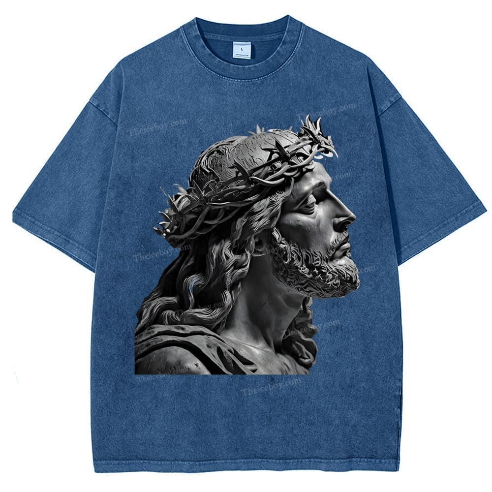 Jesus Snowflake Vintage Washed T-Shirt