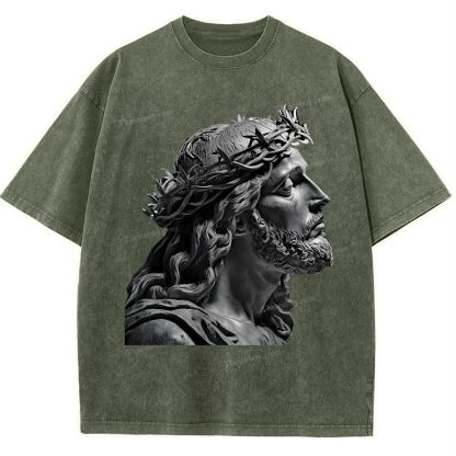 Jesus Snowflake Vintage Washed T-Shirt