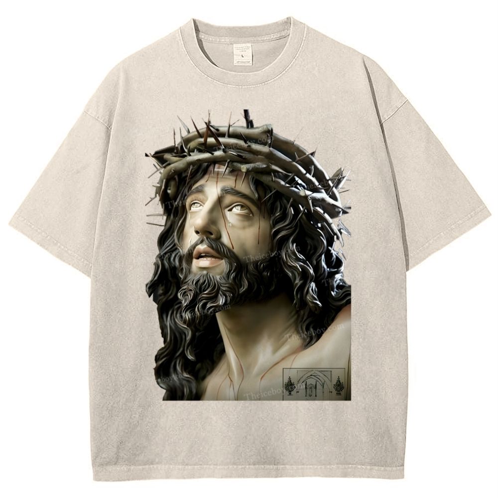 Jesus Snowflake Vintage Washed T-Shirt