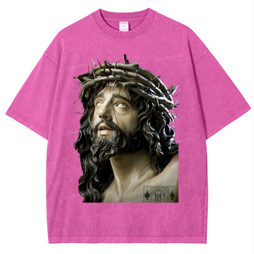 Jesus Snowflake Vintage Washed T-Shirt