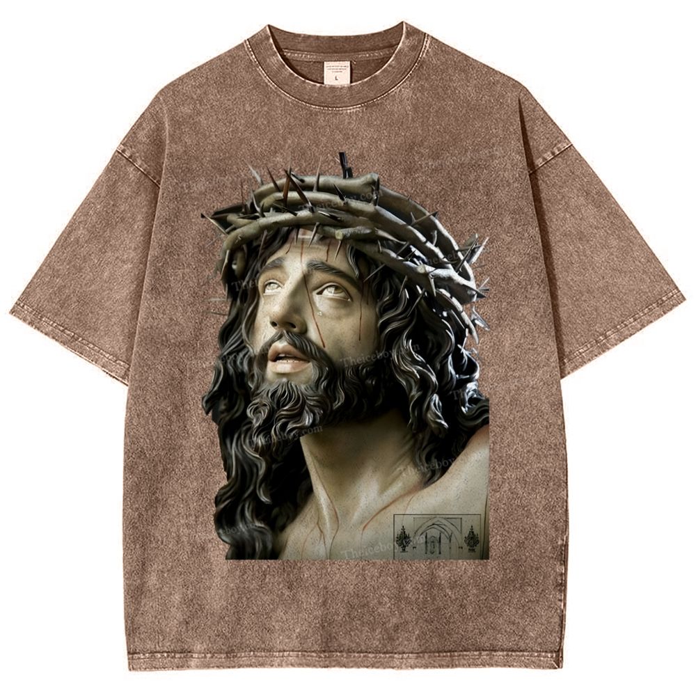 Jesus Snowflake Vintage Washed T-Shirt