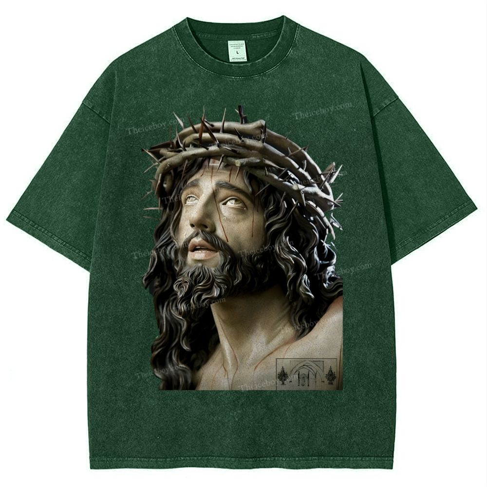 Jesus Snowflake Vintage Washed T-Shirt
