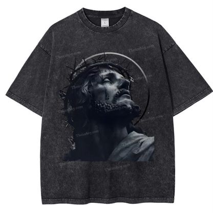 Jesus Snowflake Vintage Washed T-Shirt