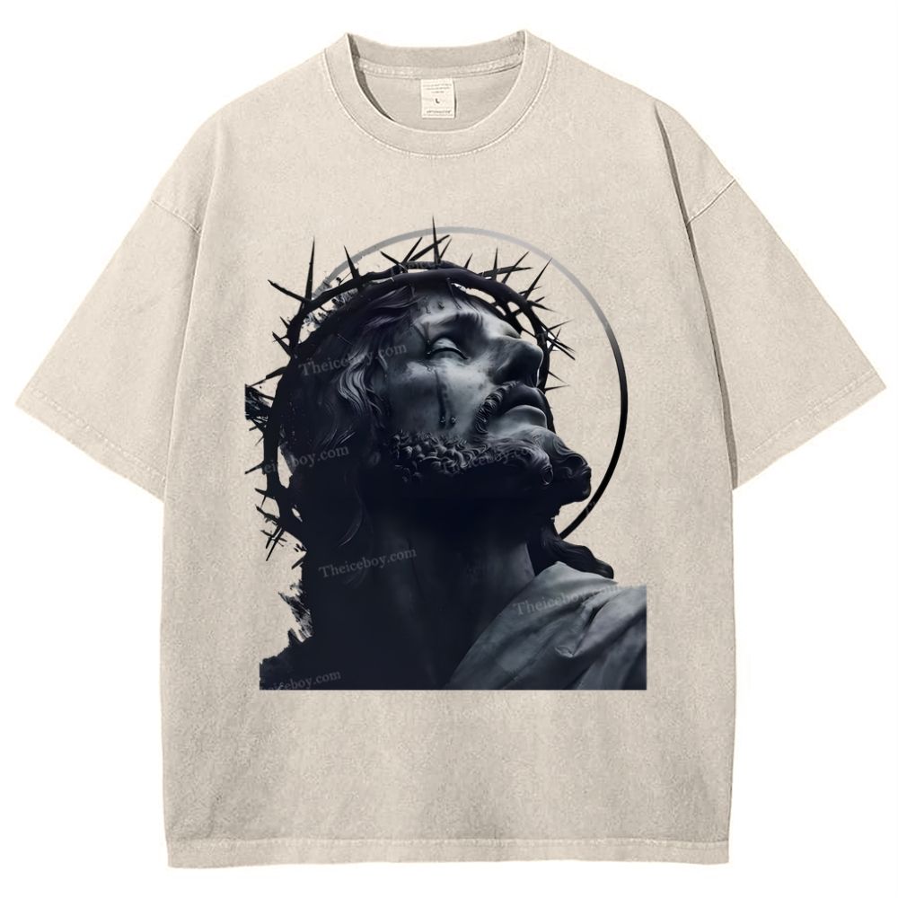 Jesus Snowflake Vintage Washed T-Shirt