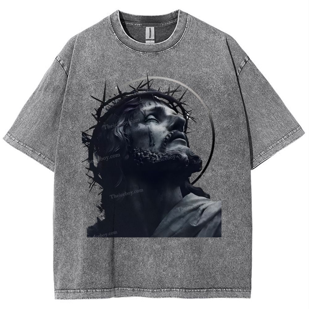 Jesus Snowflake Vintage Washed T-Shirt