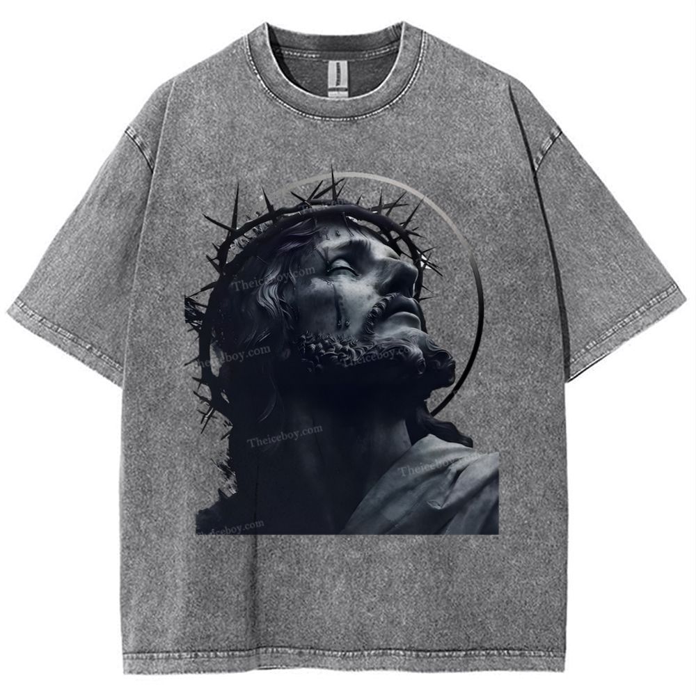 Jesus Snowflake Vintage Washed T-Shirt