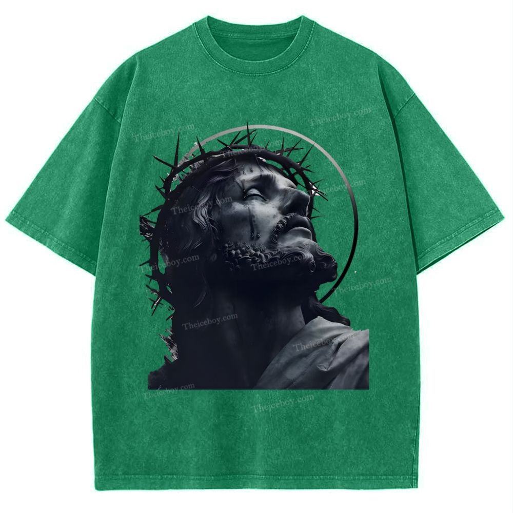 Jesus Snowflake Vintage Washed T-Shirt