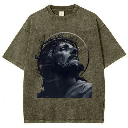 Jesus Snowflake Vintage Washed T-Shirt