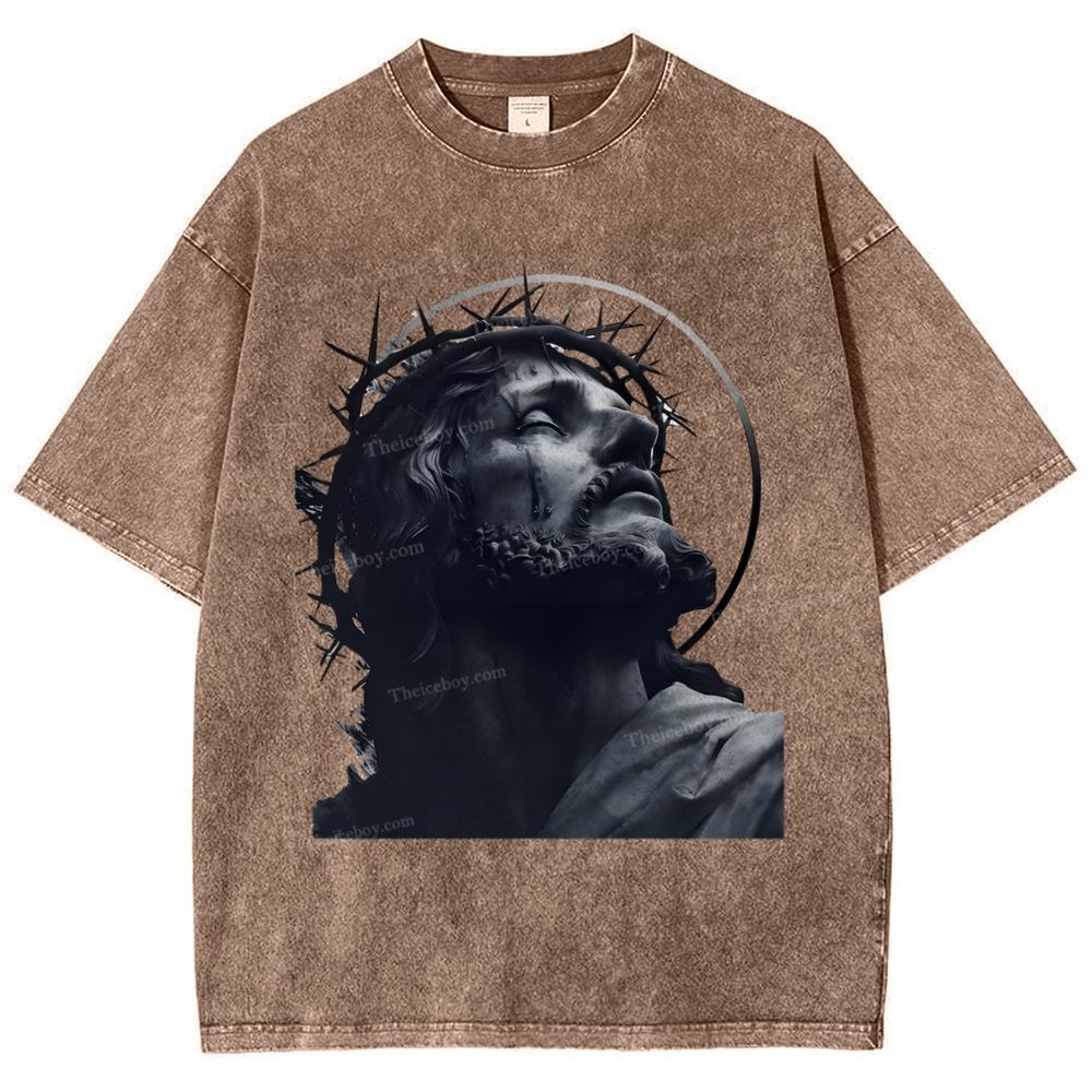 Jesus Snowflake Vintage Washed T-Shirt