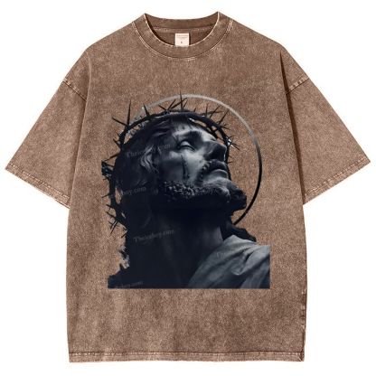 Jesus Snowflake Vintage Washed T-Shirt
