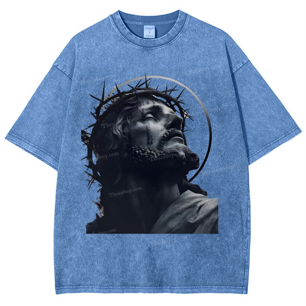 Jesus Snowflake Vintage Washed T-Shirt