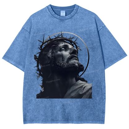 Jesus Snowflake Vintage Washed T-Shirt