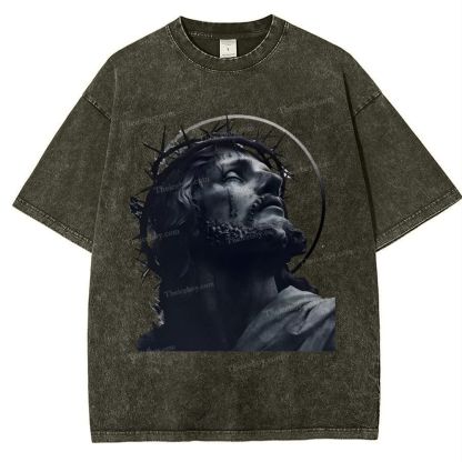Jesus Snowflake Vintage Washed T-Shirt
